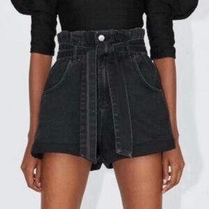 Zara cute black denim shorts